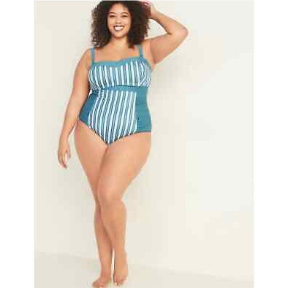 Old Navy Size 3X Plus Size  underwire tummy control One Piece Swimsuit